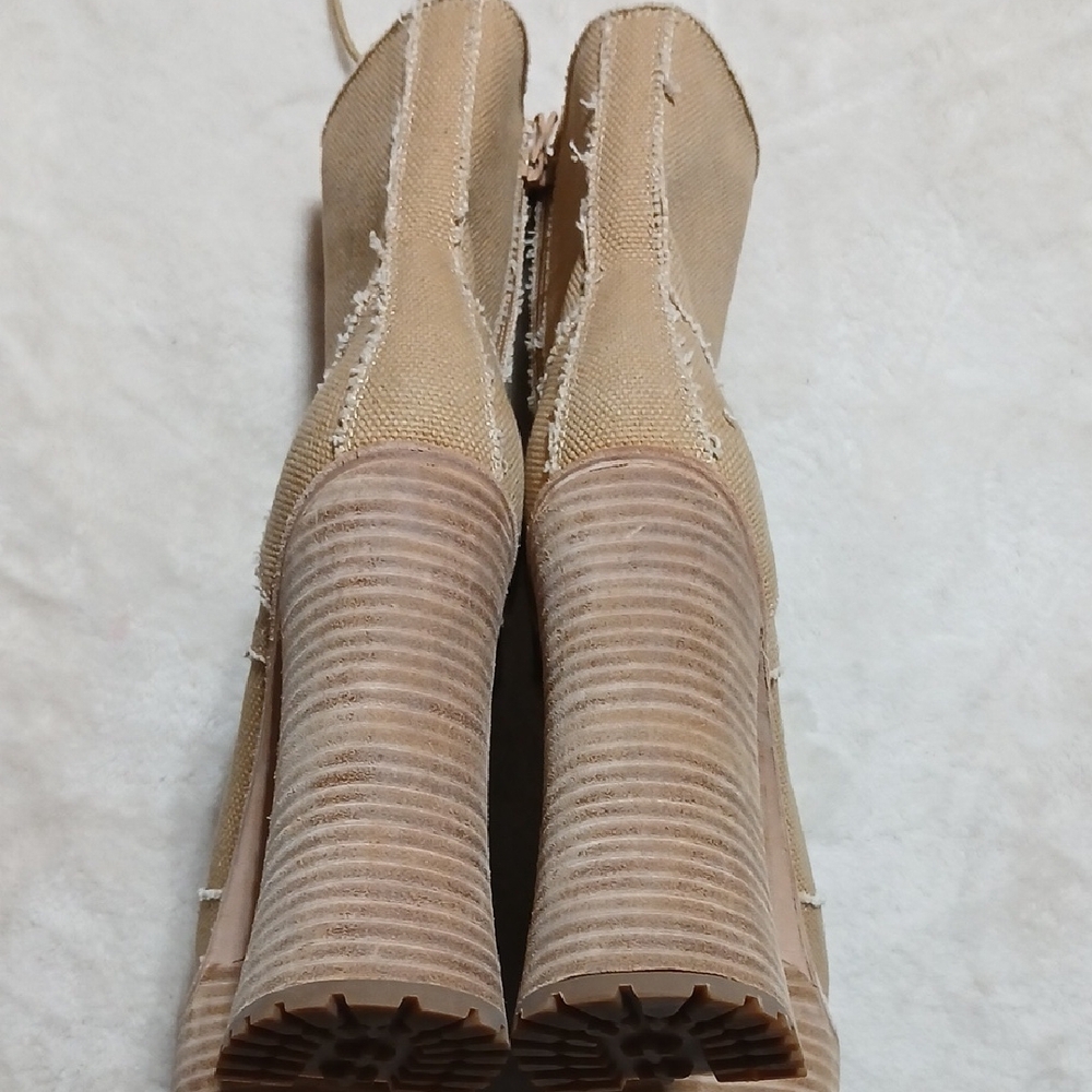 Zigi Jhanny Tan Lace-Up Platform Boots Size 9 - Picture 4 of 9